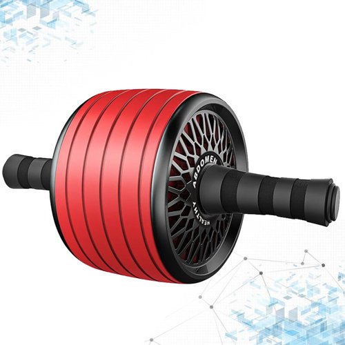ARTSEWPLY Roller Quiet Ab Wheel Roller for Core Strength Equipment for Men and Women Non- Design for Muscle Building and Endurance Training Red