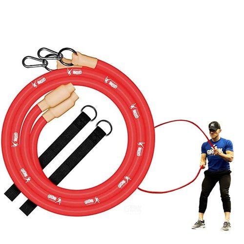 Gronk Fitness Inertia Wave Edition | Dynamic Rubber Battle Ropes Alternative for Home and Gym | Maximize Calorie Burn | Revolutionary Fitness Equipment for Abs and Full Body Workout | Get Results