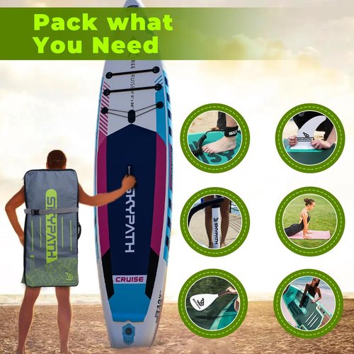 SkyPath Paddle board Backpack Bag, iSUP Bag, Travel Carrying Backpack for Paddle boards, Accessories, 130 Large Capacity for Move