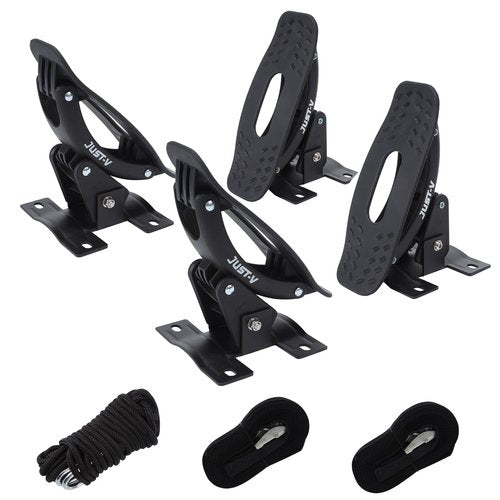 Just-V Steel Kayak Saddle Roof Racks Universal Car Roof Rack for Kayak Carrier Canoe Boat Paddle Board Surfboard Roof Top Mount on Car SUV Truck Crossbar