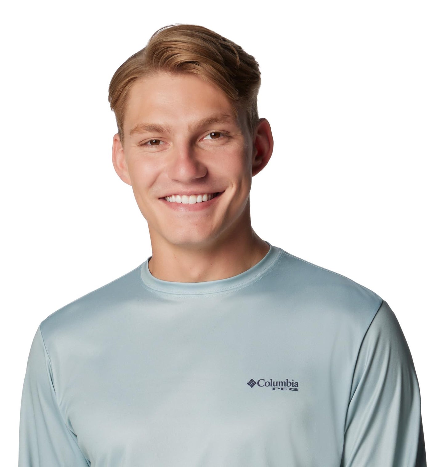 Columbia Men's Terminal Tackle PFG Blackline Long Sleeve, Crushed Blue/Blackline Trout, X-Large
