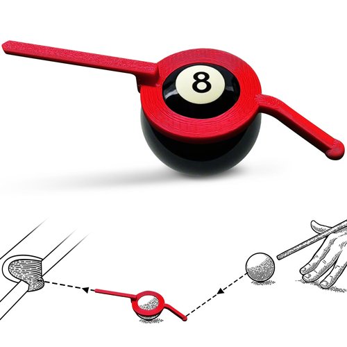 SKAbod Pool Billiards Training Aid, Ball Position Marker with Adjustable Sight Guide, Practice Aiming Guide (1, Other 1)
