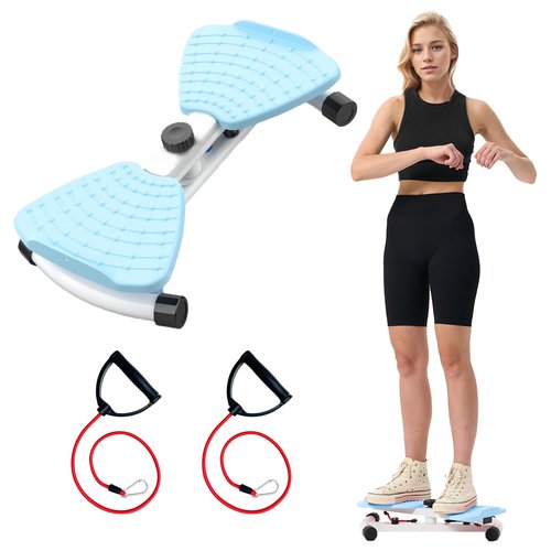 Waist Twister Ab Machine with 300 lbs Weight Capacity Anti-slip twist board Noiseless Home Gym Exercise Equipment for Women Men