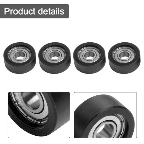 Rowing Machine Seat Wheels 4-Pack, 27Mm Diameter Rowing Machine Bearing Pulley Wheel Replacement For Water Rowers