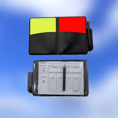 Soccer Referee-Flag Football-Linesman Red Yellow-Cards - Stainless Steel Whistles Set Ref Coach Equipment Water Proof Kit (color001)