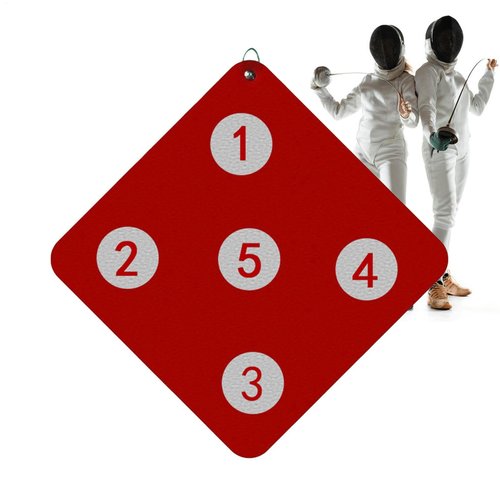 LAFANDE Fencing Wall-Mounted Arch-ery Target, Fencing Training Equipment, Fencing Target for Saber Foil and Epee with Five Bull-seye, Outdoor Fencing Training for Fencing, Small Fencing Training Tool