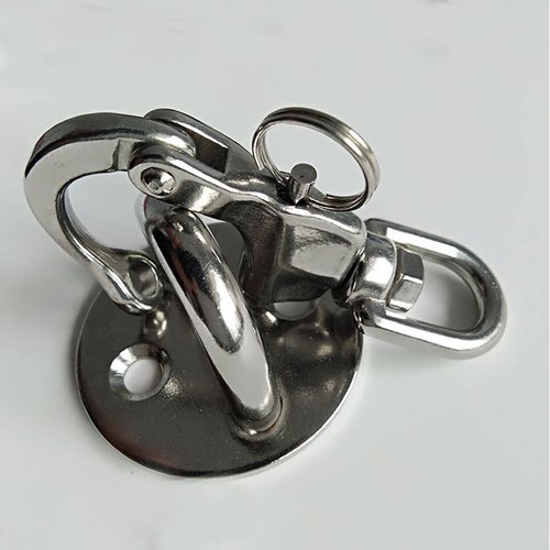 GaiRen 4 Pack Swivel Eye Snap Shackle, Quick Release 316 Stainless Steel Marine Sailboat Shackles for Sailing Rigging SCBA Mask Halyard Panic Snap Spinnaker Clip