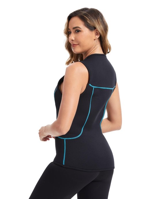 Hevto Wetsuit Vest Women 3mm Neoprene Wet Suit Tops Sleeveless Surfing Diving Swimming Jet Ski for Water Sports (Tops Vest, 8)