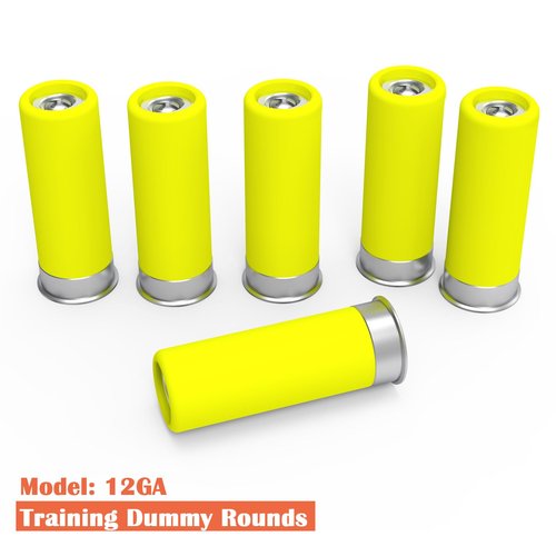 Bayattoo 12GA Safety Practice Rounds Action Trainer Dummy Round Dry Fire Training Snap Cap (6pk)