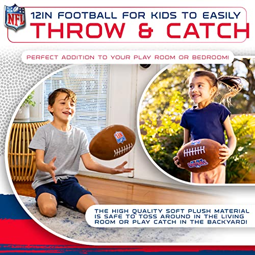 Kids Soft Plush Football - 12 Inch Jumbo Football for Learning & Play