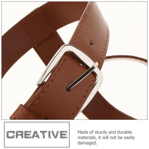 PRETYZOOM 4pcs Adjustable PU Leather Carry Strap With Handle for Blankets, Picnic Blanket, Wool Blanket, Yoga Mat - Double-Layer Organizing and Carrying Solution