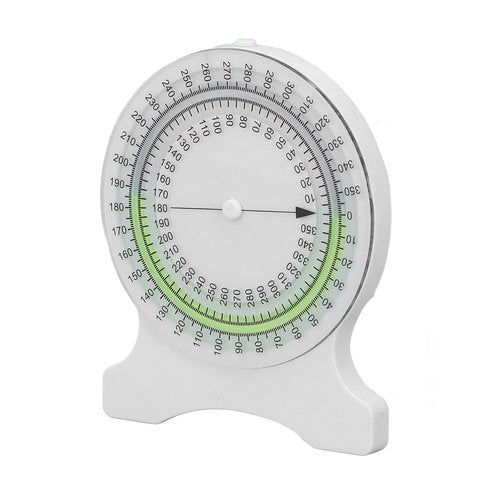 YWBL-WH Inclinometer Physical Therapy, Inclinometer for Physical Therapy, Non Leak Bubble Accurate Range of Motion Angle Finder Protractor for Students (Green)