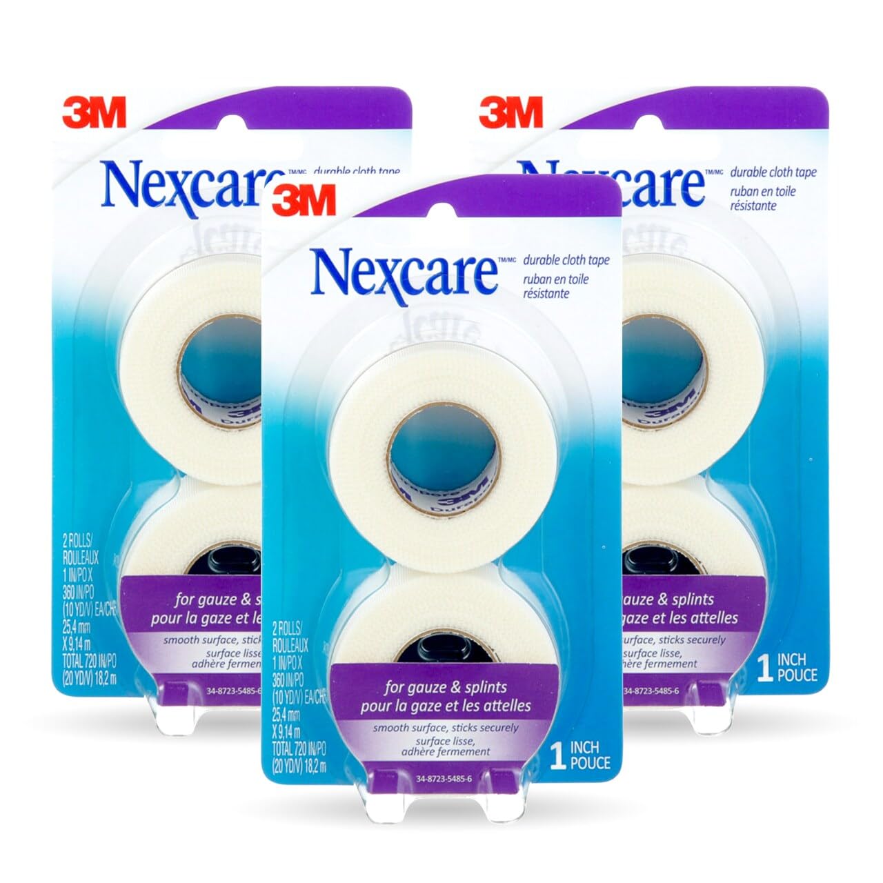 Hospital Tapes, 1 Inch x 10 Yards, 6 Rolls