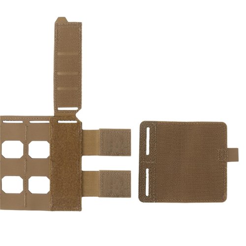 RASPIO Tactical MOLLE Vest Quick Release Elastic Cummerbund, Lightweight Girdle Side Belt Cumberbund Set(Brown)