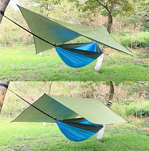 Waterproof Camping Tarp with Army Green Variation - Lightweight Rain Fly for Backpacking & Hiking
