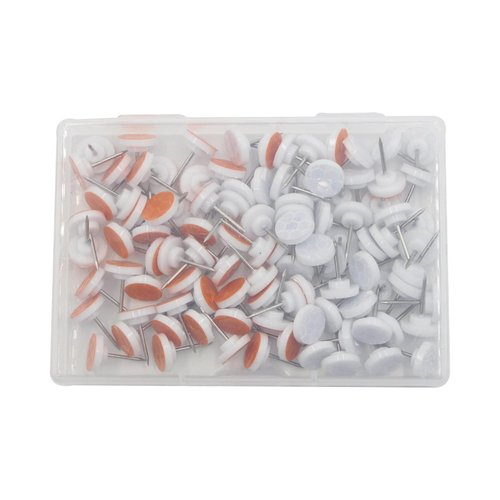 RGYBAO 100 Pcs Reflective Thumb Tacks Reflective Tacks Trail Marking Tacks Reflective Trail Tacks Trail Markers Glow Tacks