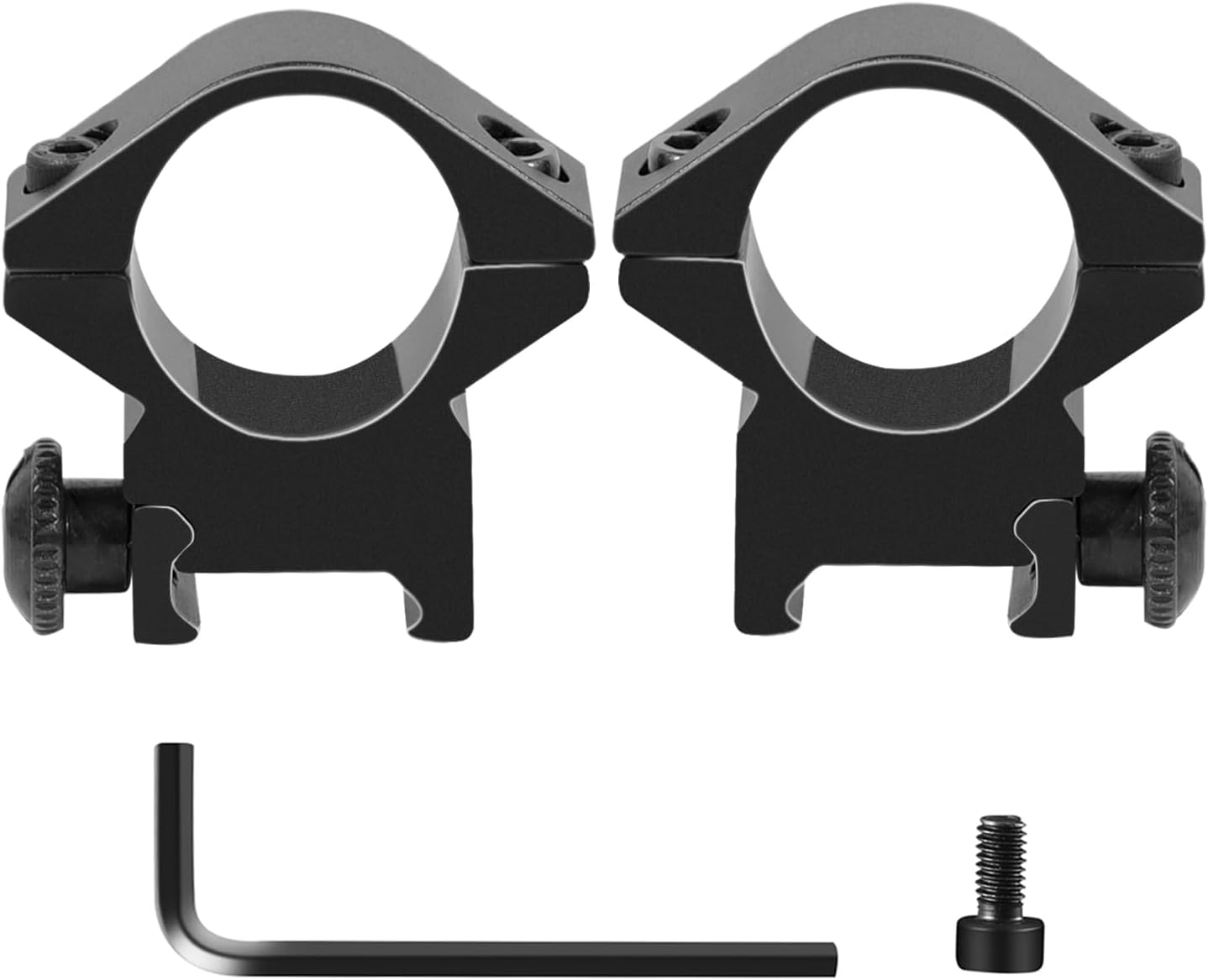 1'' Scope Rings, 2Pcs High Profile or 2Pcs Medium Profile 1 Inch Scope Mount Rings for Picatinny Rail