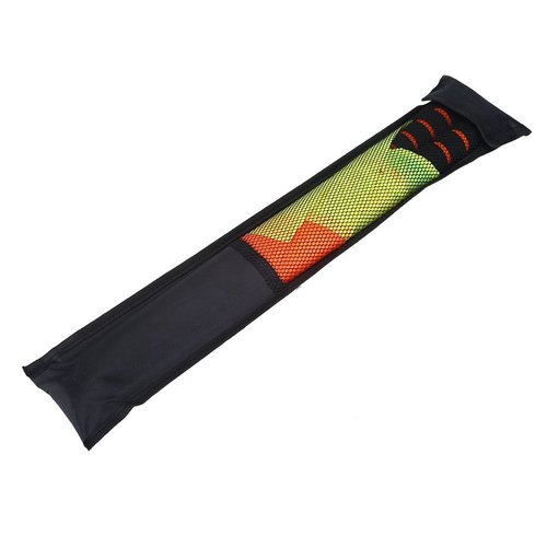 Dioche 2pcs Soccer Referee Flags, Red Yellow Ref Cards Sports Soccer Linesman Flags Hockey Training Flags with Storage Bag