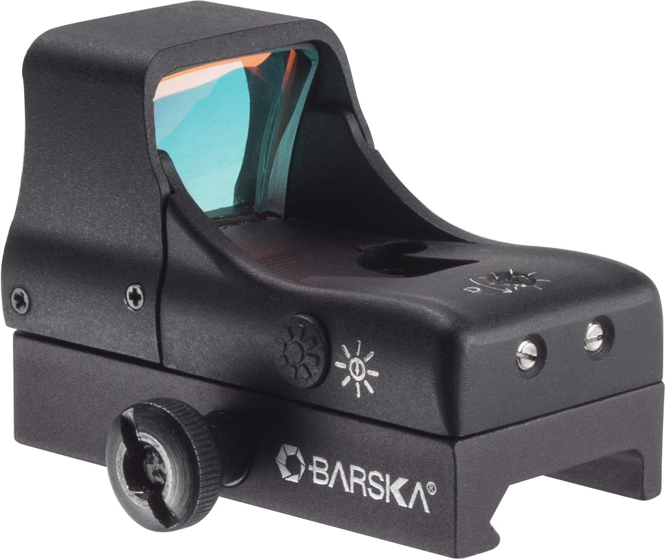 BARSKA 1x30mm ION Reflex Red Dot Sight – 3 MOA Dot, Adjustable Brightness, Quick-Release Picatinny/Weaver Mount, Unlimited Eye Relief