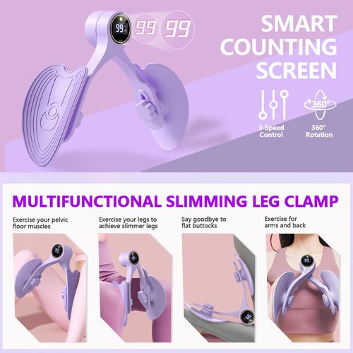 Thigh Master,Kegel Exerciser,Pelvic Floor Muscle,Pelvic Floor Exercise Devices,Thigh Master Thigh Exerciser for Women,Hip Trainer Kegel Exerciser,Pelvic Floor Trainer for Postpartum Rehabilitation