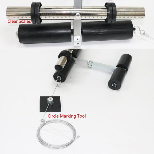 DEJUN Floor Tape Applicator - Court Line Striping Machine for Basketball Courts, Road Warning and Parking Space