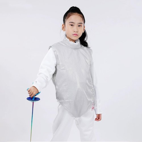 FGPGYAKANC Metal Fencing Jacket, Foil Fencing Gear, Fencing Uniform for Adults and Children, Non-Washable, Suitable for Competition(Left Hand,54#)