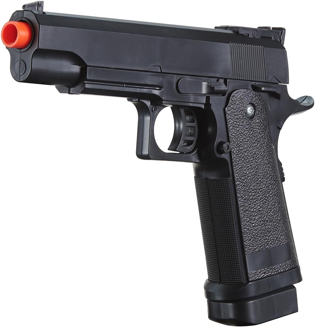 250 FPS M1911 Custom Durable Plastic Spring Airsoft Pistol (Color: Black)
