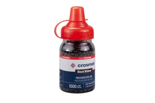 Crosman CBW1K Black Widow 4.5mm Black-Coated BBs, Grain Weight: 5.23 (1000-Count)