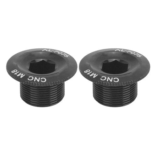 POCREATION Crank Arm Bolts, Mountain Aluminum Alloy Screw Fixing, Crankset Fixation for Prowheel Hollow Integrated Crankset (Black)