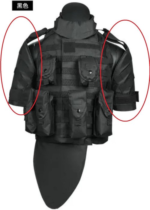 septacgears Airsoft Paintball Tactical Molle Shoulder Pads Molle Outer Guards Shoulder Protector Pads Nylon Set Black