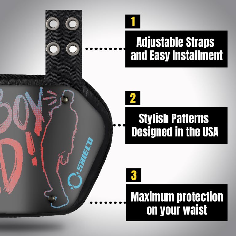 Youth Football Backplate for Shoulder Pads - Expression Series, That Boy Bad