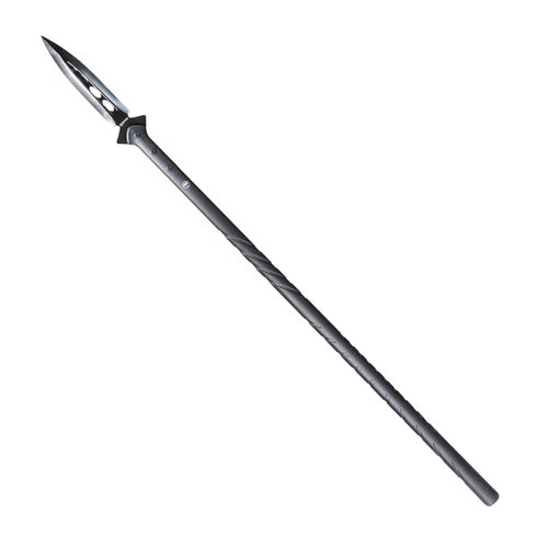 STAK 11803 Survival Spear, 44" Tactical Spear for Camping, Bushcraft, and Hunting, 8" Double-Edged Stainless Steel Blade with Fiberglass Handle and Snap Sheath