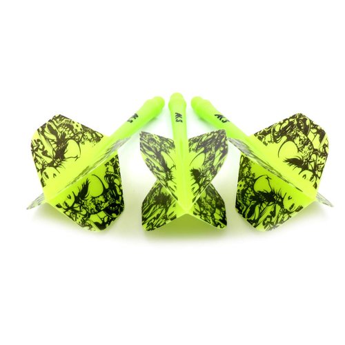 CUESOUL Integrated Dart Shaft and Flights Standard Shape,Set of 3 pcs Sexy Women Pattern(CSAK-53XMN)
