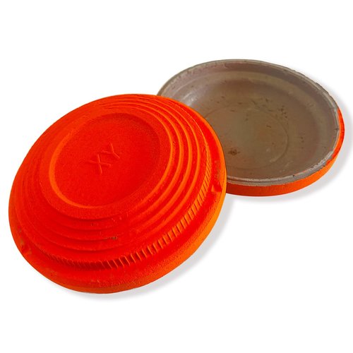 Biodegradable Clay Pigeons (96-Pack) - 108mm High-Visibility Orange Targets for Skeet & Trap Shooting, Eco-Friendly Shattering Discs