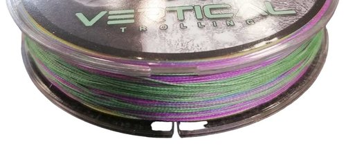 VERTICAL TROLLING VT8 Multicolor Braided Fishing Line (547yd (500mt), 36LB (0,26mm - PE 2,5))