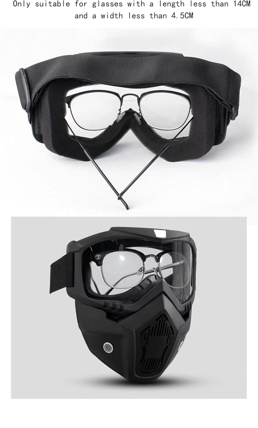 3 Pack Paintball Mask ， Goggles Detachable ，Halloween Paintball Mask Motorcycle Face Mask for Riding Racing Shooting Cosplay Cs Survival Games