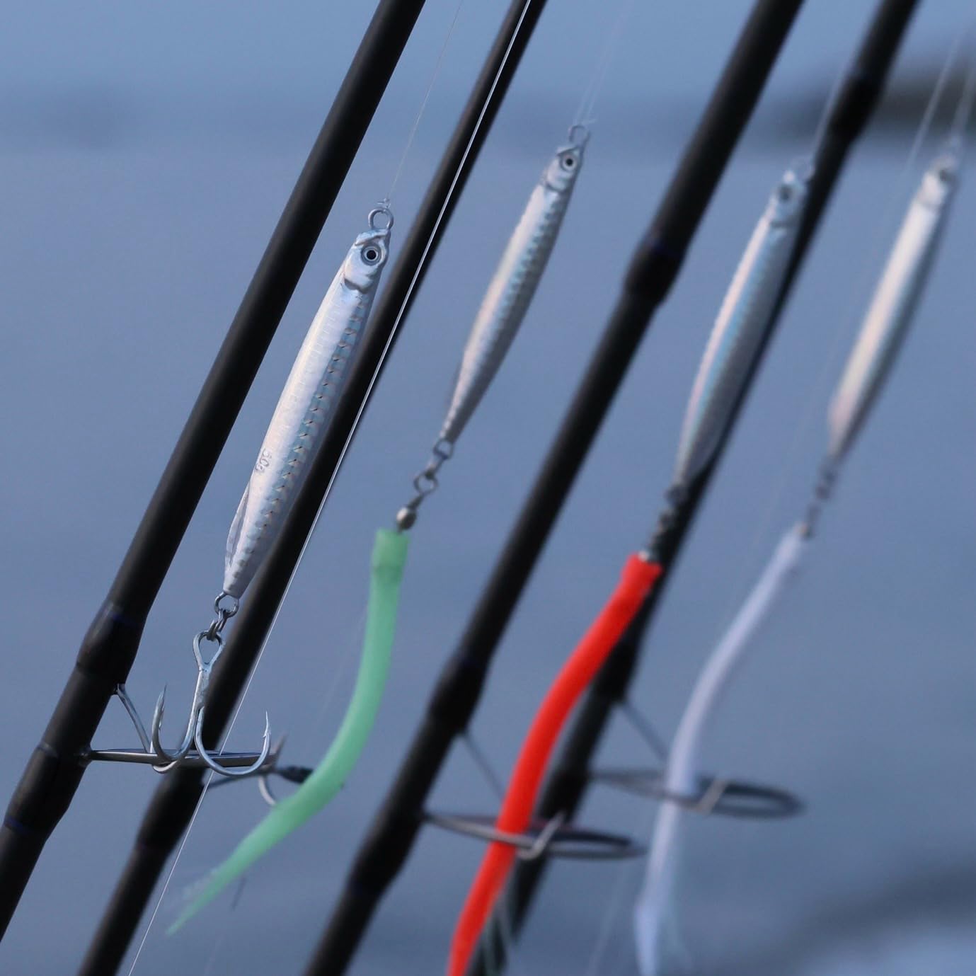 Navicatch Saltwater Fishing Lures Fishing Jigs Fishing Spoons for Striped bass, Pompano, Spanish Mackerel，Bluefish,Metal Jigging, Diamond Jigs Silver 3pcs. 1 2/5oz+1 4/5oz+ 2oz Premium to Choose