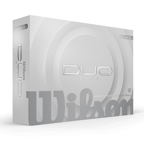WILSON 2025 Duo Soft Golf Balls - White, 12 Balls