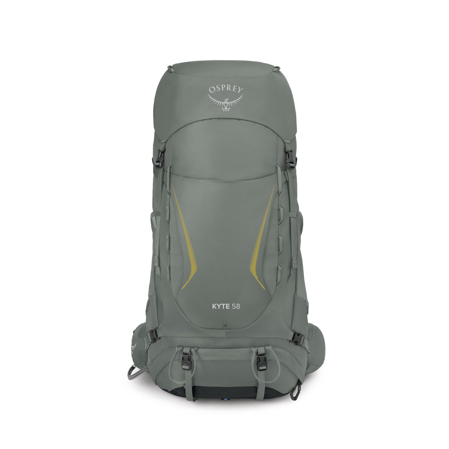 Osprey Kyte 58L Women's Backpacking Backpack - Hiking & Camping Bag with Waterproof Raincover, Rocky Brook Green, X-Small/Small