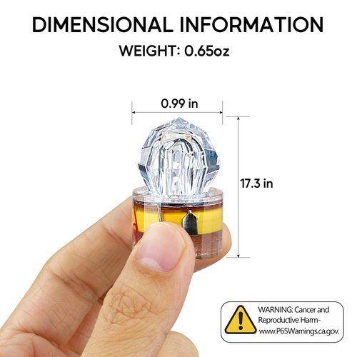 QualyQualy 6pcs LED Fishing Lures Deep Drop Fishing Lights Underwater Flasher Lights Bass Halibut Walleye Lures Attractant (Diamond Style-6packs)