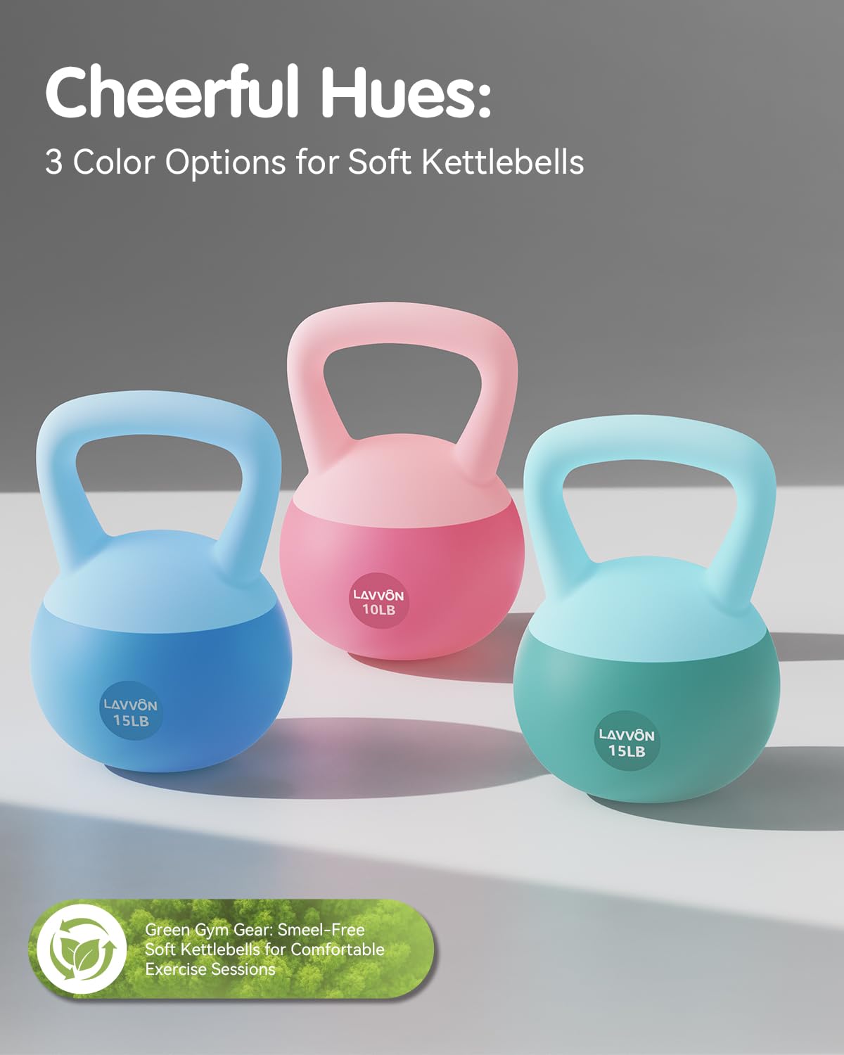 Soft Kettlebell - Cushioned Impact-Resistant Base and Anti-Slip, Kettle bell Anti-Slip Grip Weight for Home Workouts, Safe Strength Training Kettlebells Sets for Women & Men, With Non-slip Gloves (Pink, 5LB)