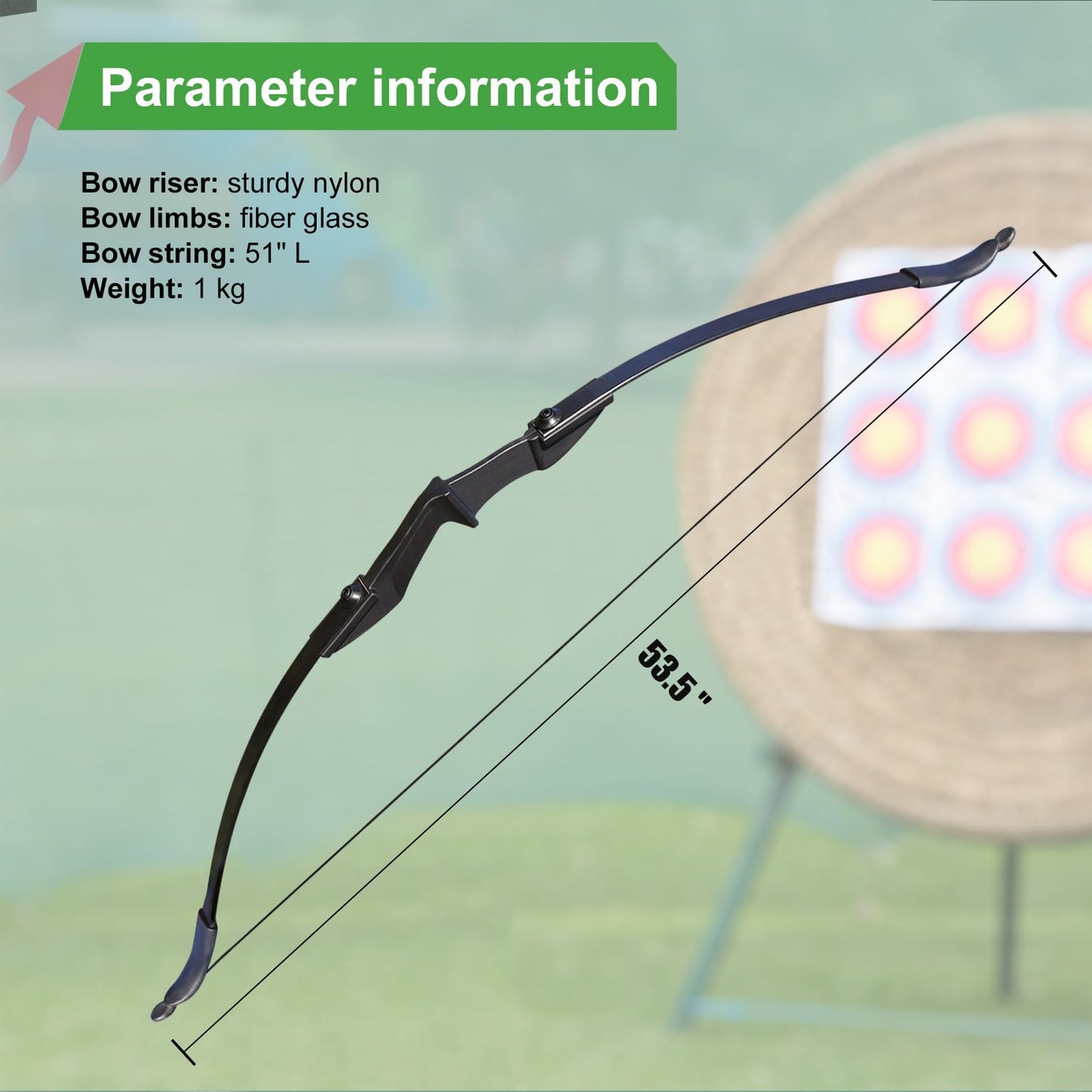 IS-TONGTU Archery Bow Set for Adult, Recurve Bow and Arrow Set for Adult Beginner Youth Teenager, Left and Right Handed Takedown Bow Set 20LB 30LB 40LB, arco y flecha kit with 6 Arrows (Black, 20 LB)