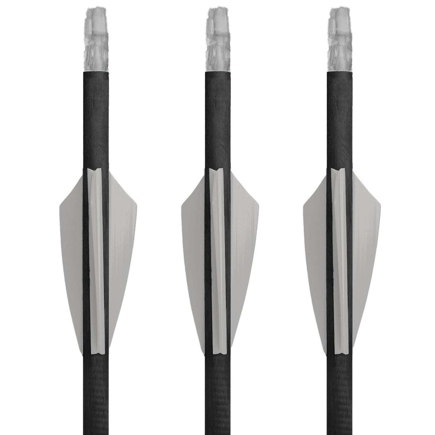 TAC Vanes 2.25" Driver Arrow Vanes | Archery Fletching for Compound & Crossbow | Durable, Lightweight, High Accuracy, Gray 100 Pack