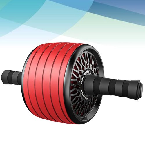 ARTSEWPLY Roller Quiet Ab Wheel Roller for Core Strength Equipment for Men and Women Non- Design for Muscle Building and Endurance Training Red