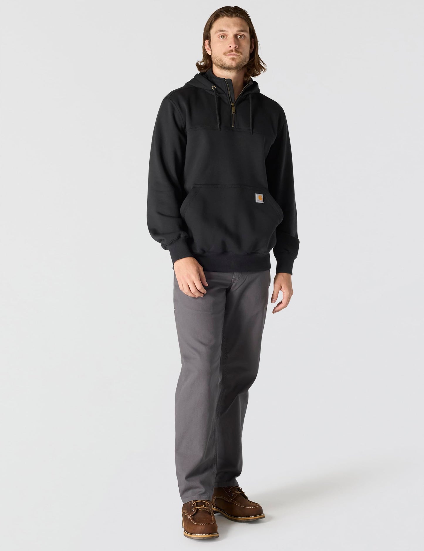 Carhartt Men's Paxton 1/4-Zip Sweatshirt, Black, X-Large