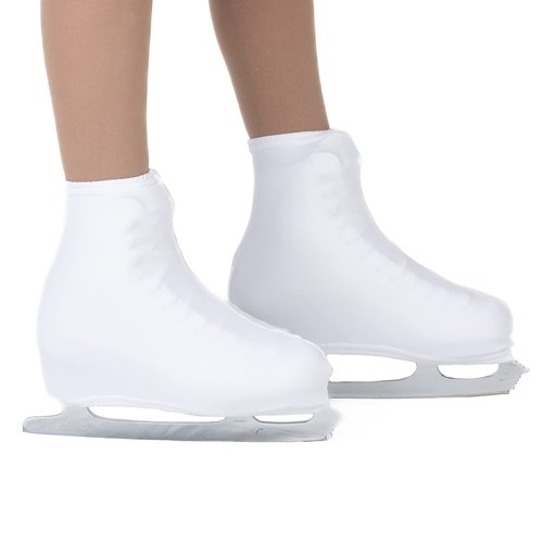 CRS Cross Skating Boot Covers Lycra Ice Skate Covers. Performance Ready Protection for Figure Skates, Ice Skating, Roller Skates. (White, Youth)
