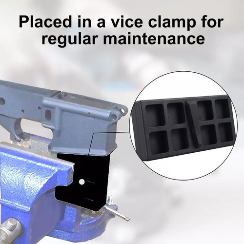 Vise Tool Block Reinforced Black tool Plastics Black Repair Smithing Tool Part Support (Lower 15）