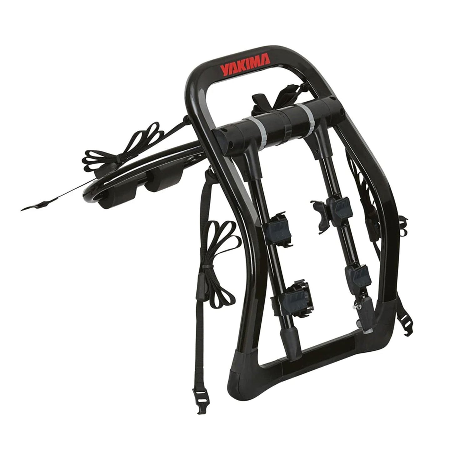 Yakima Fullback 2 Bike Capacity Trunk Bike Strap Rack with 4 Strap Attachment, SuperCrush ZipStrips, Bomber External Frame, and Bottle Opener, Black