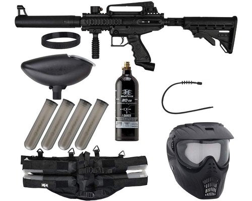 Action Village Tippmann Epic Paintball Gun Package Kit (Cronus) (Black Tactical)