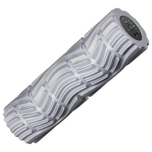 Happybuy Vibrating Foam Roller, 5-Speed Electric Massage Roller,16" Rechargeable Muscle Roller with 3 Vibration Modes,High Density EVA Foam Massager for Deep Tissue,Back Pain Relief,Exercise Recovery